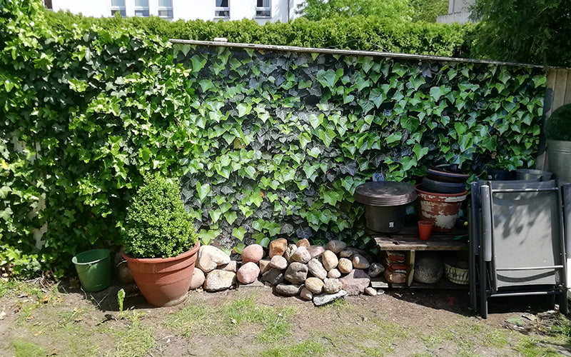 Sichtschutzstreifen 0,19x2,55 m Rattan anthrazit