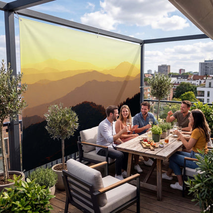 Sichtschutz Lee auf der Terrasse