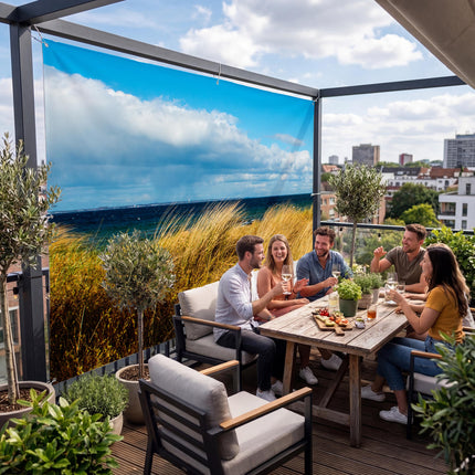 Sichtschutz Horizont (Airi) auf der Terrasse