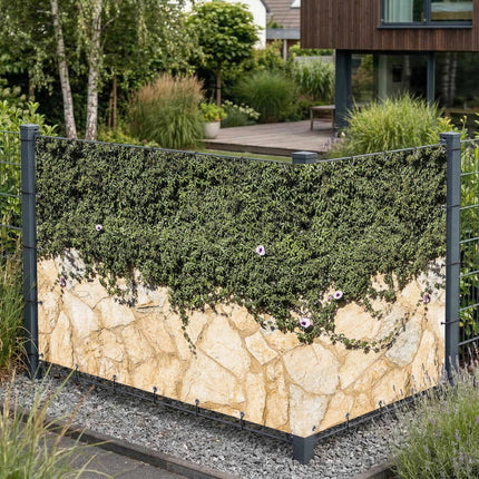Alexa als Sichtschutz am Gartenzaun