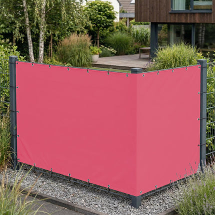 Sichtschutz Altrose (RAL® 3014) als Sichtschutz am Gartenzaun