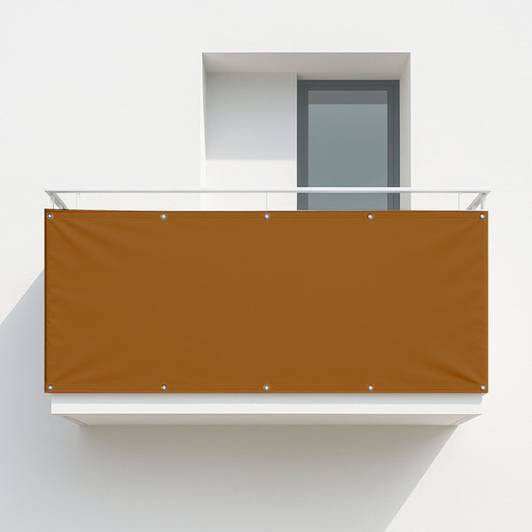 Balkonsichtschutz Ockerbraun (RAL® 8001)