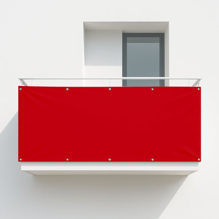 Balkonsichtschutz Orientrot (RAL® 3031) als Balkonsichtschutz
