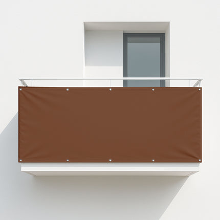 Balkonsichtschutz Rehbraun (RAL® 8007) als Balkonsichtschutz