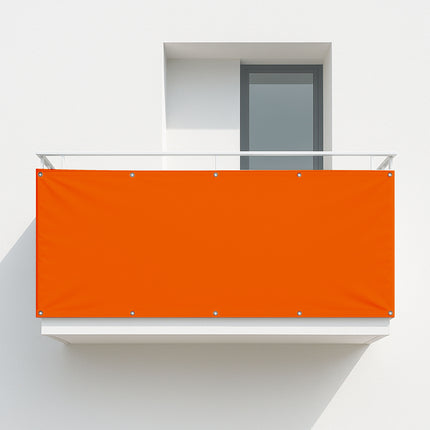 Balkonsichtschutz Reinorange (RAL® 2004) als Balkonsichtschutz