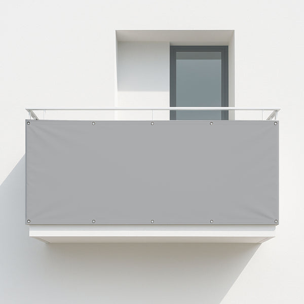 Balkonsichtschutz Weißaluminium (RAL® 9006)