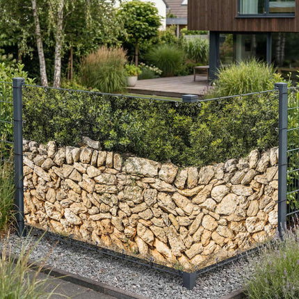 Bela als Sichtschutz am Gartenzaun