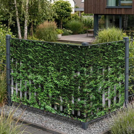 Duolino als Sichtschutz am Gartenzaun