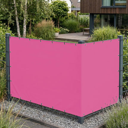 Sichtschutz Erikaviolett (RAL® 4003) als Sichtschutz am Gartenzaun