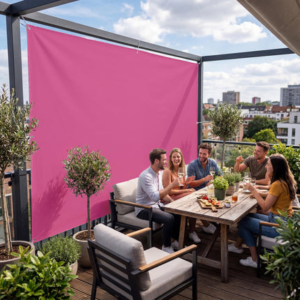 Sichtschutz Erikaviolett (RAL® 4003) als Sichtschutz auf der Terrasse