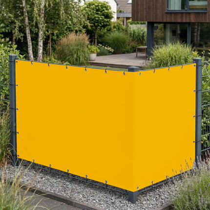 Sichtschutz Goldgelb (RAL® 1004) als Sichtschutz am Gartenzaun