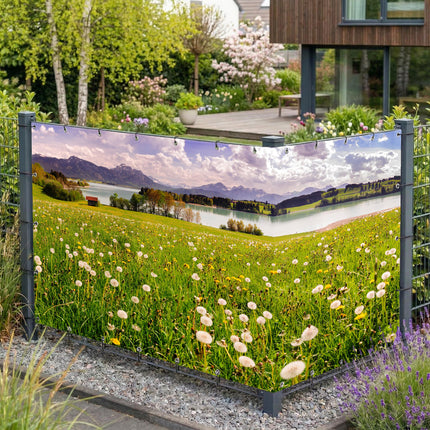Sichtschutz Blütenfeld (Hanae) am Gartenzaun