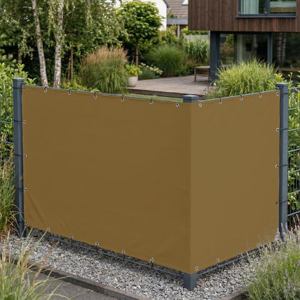 Sichtschutz Khakigrau (RAL® 7008) als Sichtschutz am Gartenzaun