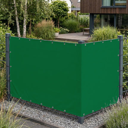 Sichtschutz Laubgrün (RAL® 6002) als Sichtschutz am Gartenzaun