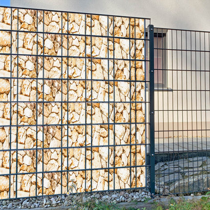 Sichtschutzstreifen Lucian steinig Sichtschutz&shy;streifen