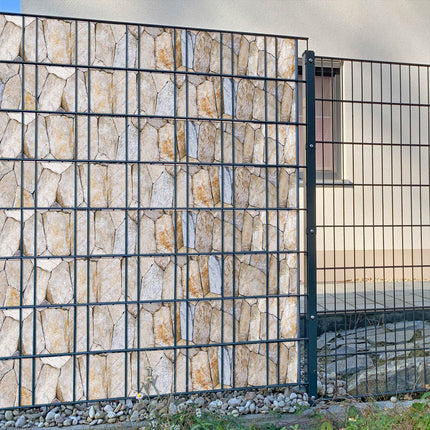 Sichtschutzstreifen Manu steinig Sichtschutz&shy;streifen