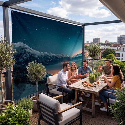 Mirae als Sichtschutz auf der Terrasse