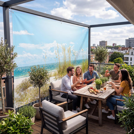 Sichtschutz Dünen (Miu) auf der Terrasse