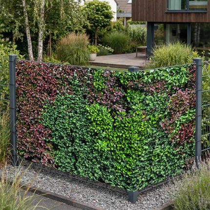 Mixi als Sichtschutz am Gartenzaun