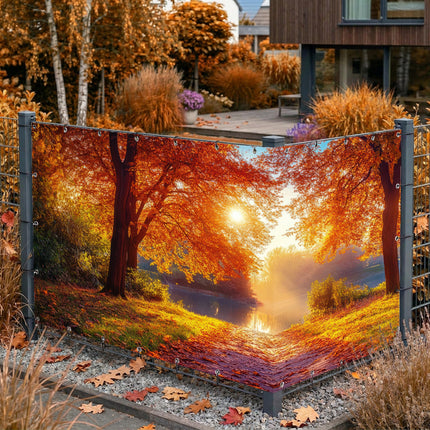 Sichtschutz Herbstallee (Mori) am Gartenzaun
