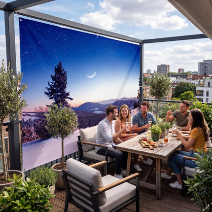 Nuvia als Sichtschutz auf der Terrasse