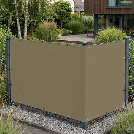 Sichtschutz Olivgrau (RAL® 7002) als Sichtschutz am Gartenzaun