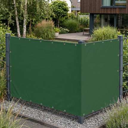Sichtschutz Olivgrün (RAL® 6003) als Sichtschutz am Gartenzaun