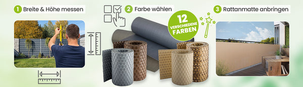 Einsatzmöglichkeiten von Rattan Sichtschutzmatten