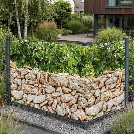 Salma als Sichtschutz am Gartenzaun