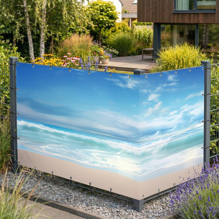Solaris als Sichtschutz am Gartenzaun