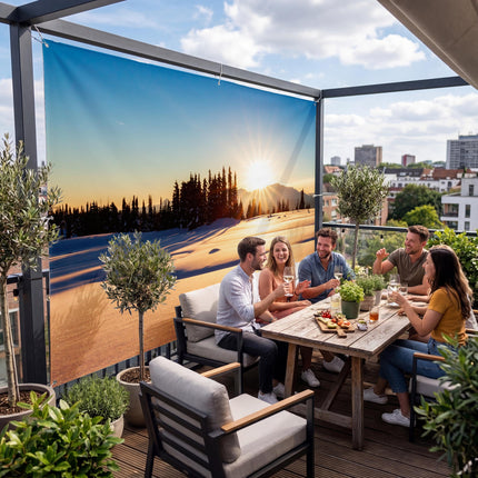 Sorai als Sichtschutz auf der Terrasse