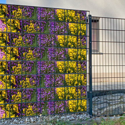 Sichtschutzstreifen Steingarten Zaunstreifen