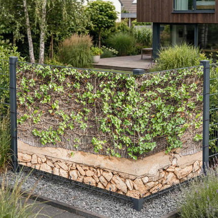 Svea als Sichtschutz am Gartenzaun