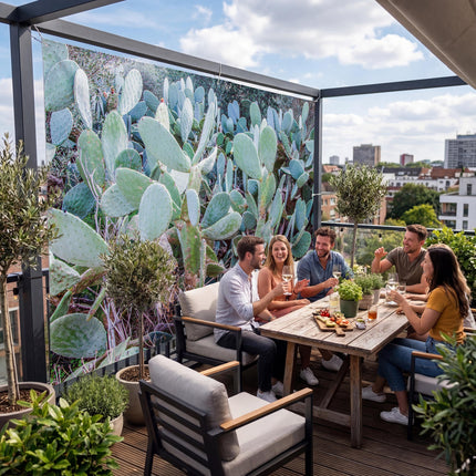 Tizian als Sichtschutz auf der Terrasse