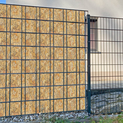 Sichtschutzstreifen Villa Rustica steinig Sichtschutz&shy;streifen
