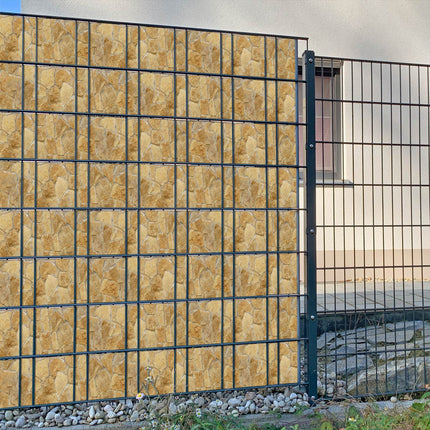 Sichtschutzstreifen Villa Rustistone steinig Sichtschutz&shy;streifen