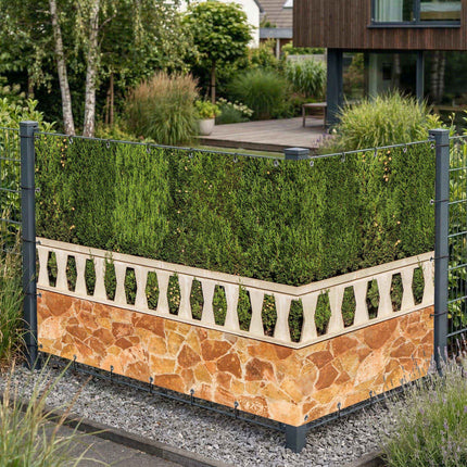 Walter als Sichtschutz am Gartenzaun