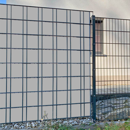 Sichtschutzstreifen Weißaluminium Sichtschutz&shy;streifen (RAL® 9006)