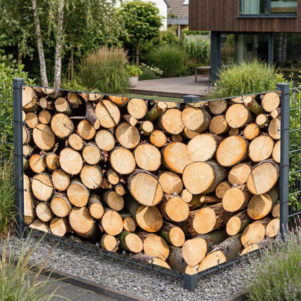 Woodi als Sichtschutz am Gartenzaun
