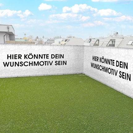 Sichtschutz mit eigenem Motiv - PVC Sichtschutzstreifen
