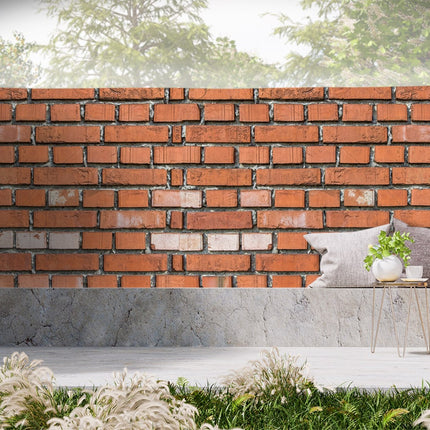 Sichtschutz Ziegelsteinmauer - Detailansicht