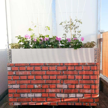 Sichtschutz Ziegelsteinmauer - Detailansicht