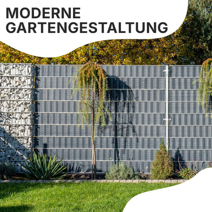 Sichtschutzstreifen Rattan - Detailansicht