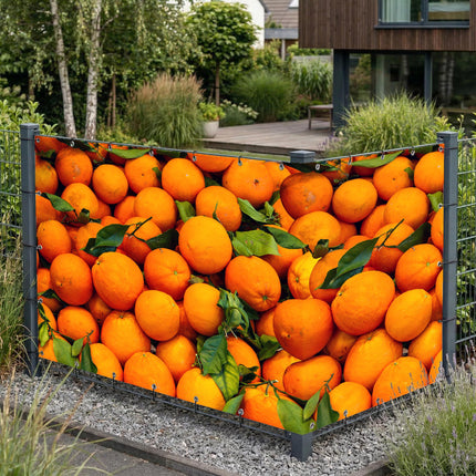 Orie als Sichtschutz am Gartenzaun
