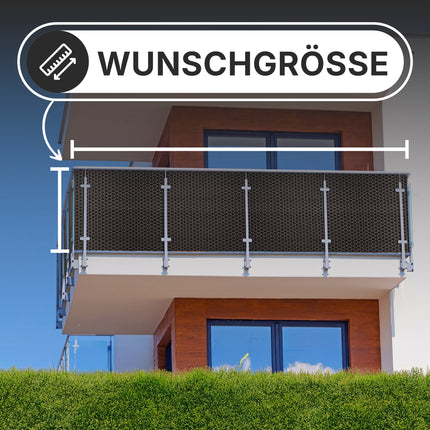 Rattan Sichtschutz im Wunschmaß am Gartenzaun