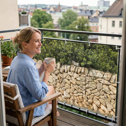 Bela als Balkonsichtschutz Innenansicht