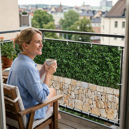 Citronella als Balkonsichtschutz Innenansicht