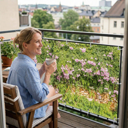 Dolores als Balkonsichtschutz Innenansicht
