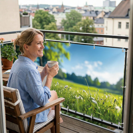 Elaine als Balkonsichtschutz Innenansicht