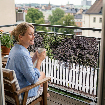 Elfriede als Balkonsichtschutz Innenansicht
